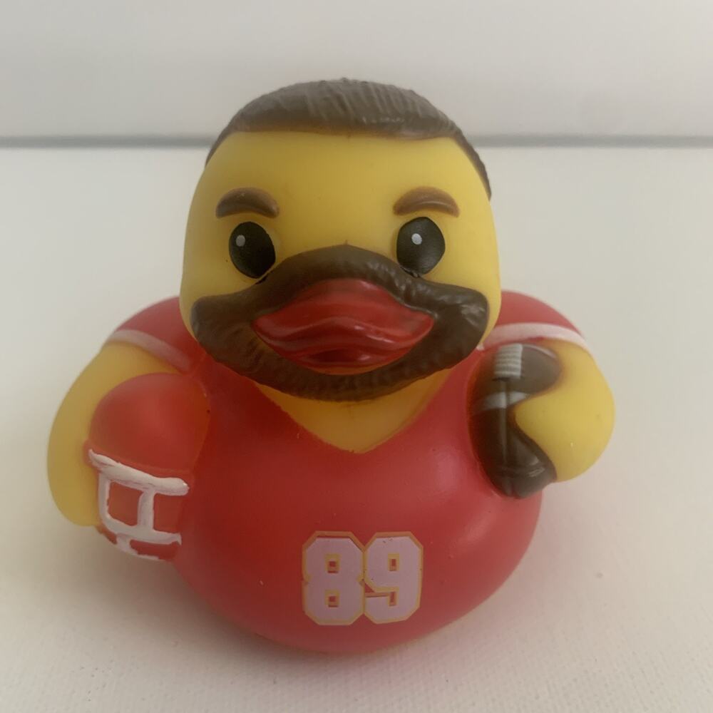 Animolds 3'' Travis Kelce Edition Rubber Duck Celebrity Chiefs Brand New
